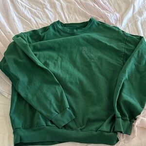 BORN X RAISED Forest Green Crewneck Sweater